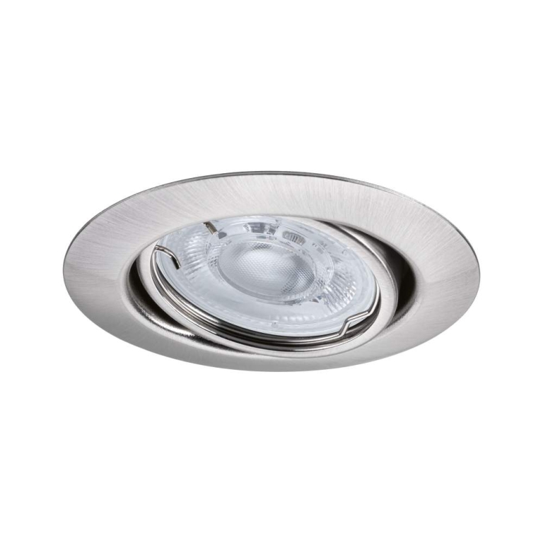 Paulmann LED Einbauleuchte Base GU10 Flat schwenkbar 3x4W 3x400lm 230V  2700K Eisen gebürstet
