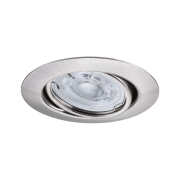 LED Einbauleuchte Base GU10 Flat schwenkbar 3x4W 3x400lm 230V  2700K Eisen gebürstet