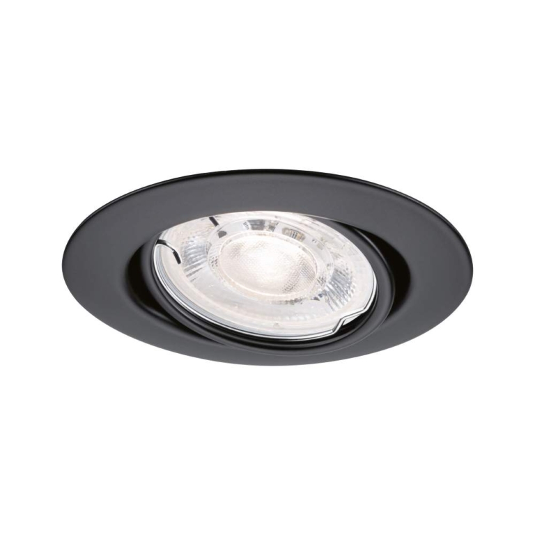 Paulmann LED Einbauleuchte Base GU10 Flat schwenkbar 3x4W 3x400lm 230V  2700K Schwarz matt