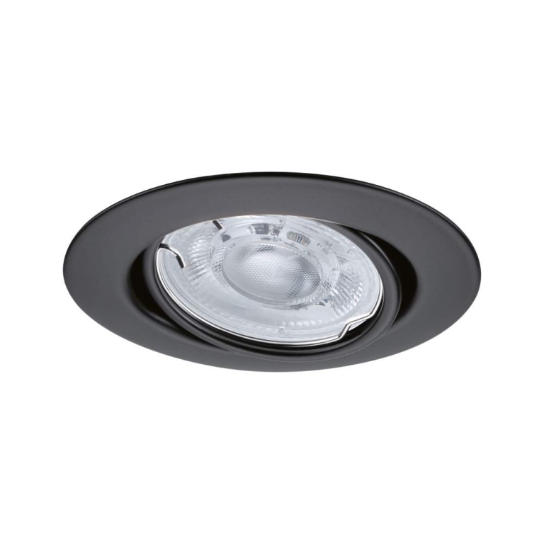Paulmann LED Einbauleuchte Base GU10 Flat schwenkbar 3x4W 3x400lm 230V  2700K Schwarz matt