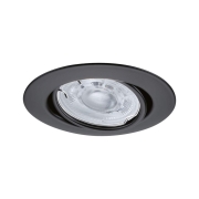 LED Einbauleuchte Base GU10 Flat schwenkbar 3x4W 3x400lm 230V  2700K Schwarz matt