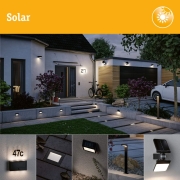 Solar LED Bodeneinbauleuchte Sorea Dämmerungssensor IP67 eckig 100x100mm 2200K 0,1W 5lm 3,7V Eisen gebürstet ABS, Polycarbonat, Edelstahl