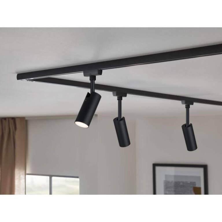 Paulmann URail Schienenspot Tubo Starterset  4x250lm 4x4,5W 3000K  230V Schwarz matt