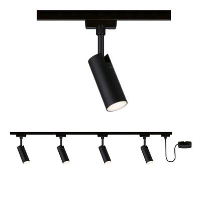 Paulmann URail Schienenspot Tubo Starterset  4x250lm 4x4,5W 3000K  230V Schwarz matt