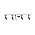 URail Schienenspot Tubo Starterset  4x250lm 4x4,5W 3000K  230V Schwarz matt