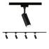 URail Tubo Starterset Komplettset schwarz matt mit 4 Spots 4,5W + Mitteleinspeisung