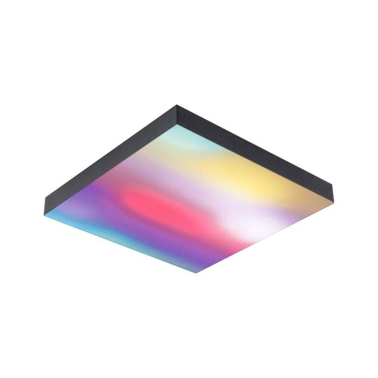 Paulmann LED Panel Loria Rainbow dynamicRGBW   eckig 295x295mm  13,2W 1440lm RGB+ Schwarz dimmbar