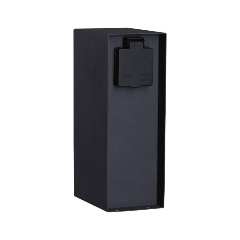 Paulmann Plug & Shine Steckdosensäule Rio inkl. Trafo  IP44 Anthrazit