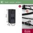 Plug & Shine Steckdosensäule Rio inkl. Trafo  IP44 Anthrazit