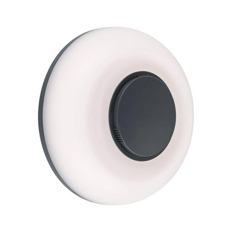 Paulmann LED Außenwandleuchte Aureva  IP65 rund 220mm 2200 - 4000K 20,5W 1730lm 230V  Anthrazit, Weiß Polycarbonat