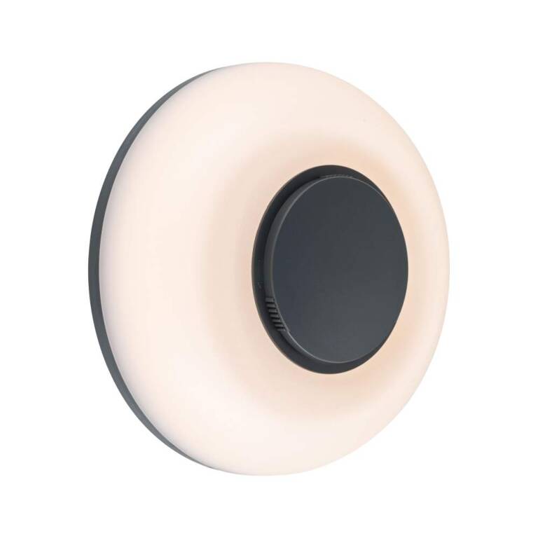 Paulmann LED Außenwandleuchte Aureva  IP65 rund 220mm 2200 - 4000K 20,5W 1730lm 230V  Anthrazit, Weiß Polycarbonat
