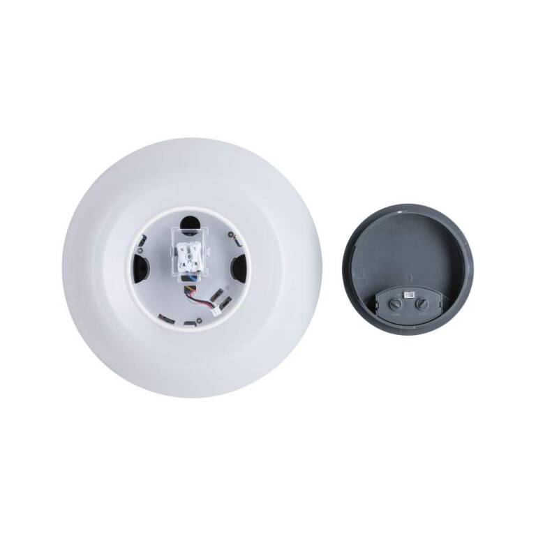Paulmann LED Außenwandleuchte Aureva inkl. Bewegungsmelder IP65 rund 220mm 2200 - 4000K 20,5W 1630lm 230V  Anthrazit, Weiß Polycarbonat