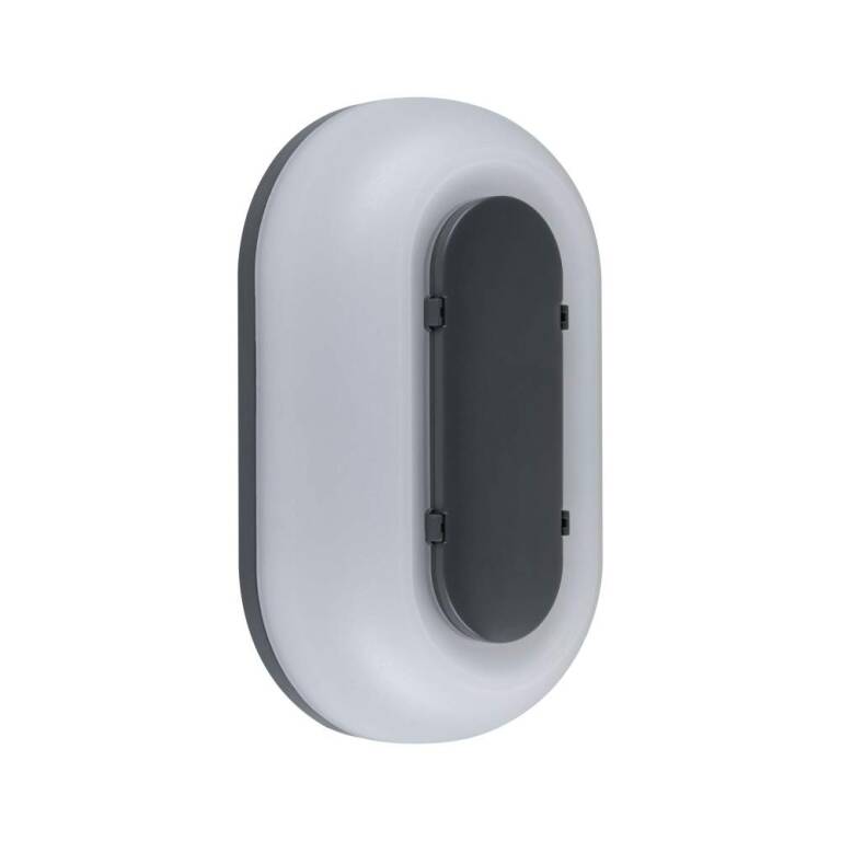Paulmann LED Außenwandleuchte Elunor IP65 länglich 122x212mm 2200 - 4000K 18,5W 1460lm 230V  Anthrazit, Weiß Polycarbonat