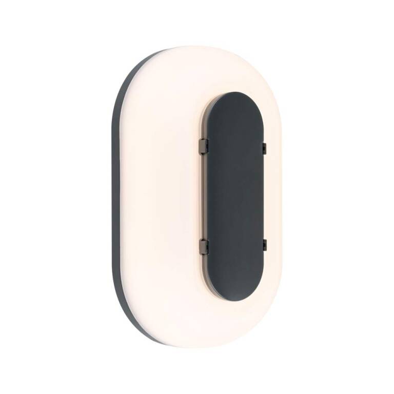 Paulmann LED Außenwandleuchte Elunor IP65 länglich 122x212mm 2200 - 4000K 18,5W 1460lm 230V  Anthrazit, Weiß Polycarbonat