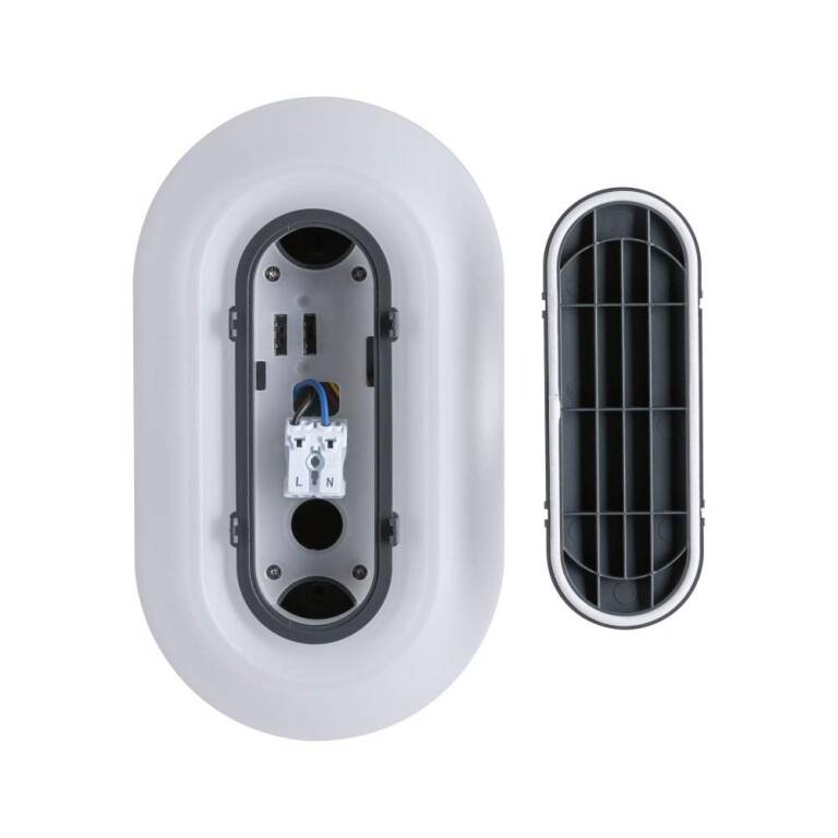 Paulmann LED Außenwandleuchte Elunor IP65 länglich 122x212mm 2200 - 4000K 18,5W 1460lm 230V  Anthrazit, Weiß Polycarbonat