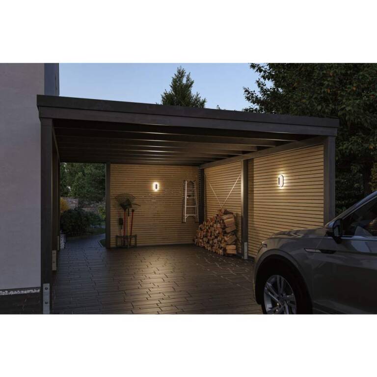 Paulmann LED Außenwandleuchte Elunor IP65 länglich 122x212mm 2200 - 4000K 18,5W 1460lm 230V  Anthrazit, Weiß Polycarbonat