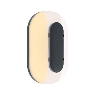 Paulmann LED Außenwandleuchte Elunor IP65 länglich 122x212mm 2200 - 4000K 18,5W 1460lm 230V  Anthrazit, Weiß Polycarbonat