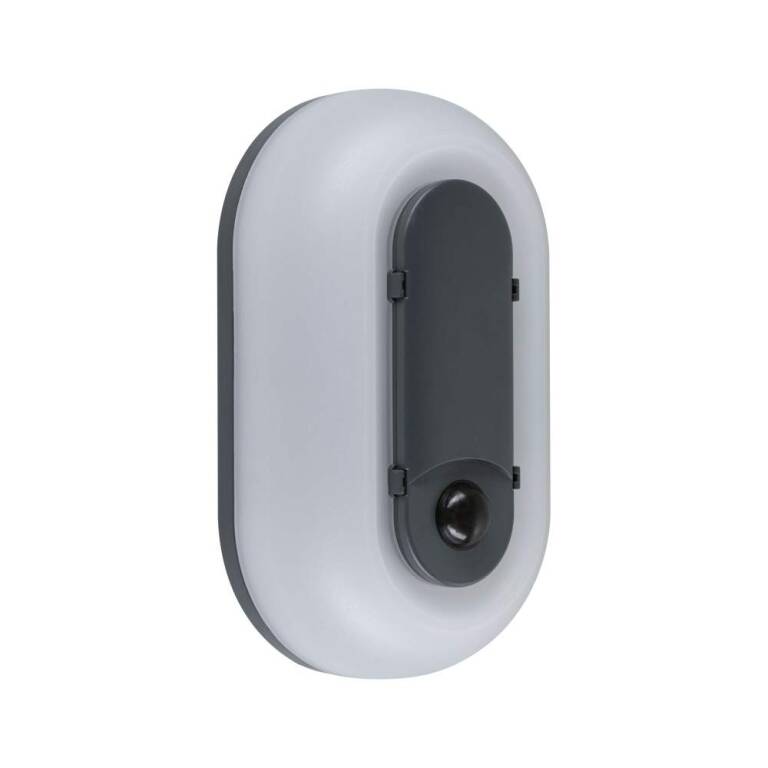 Paulmann LED Außenwandleuchte Elunor inkl. Bewegungsmelder IP65 länglich 122x212mm 2200 - 4000K 18,5W 1445lm 230V  Anthrazit, Weiß Polycarbonat