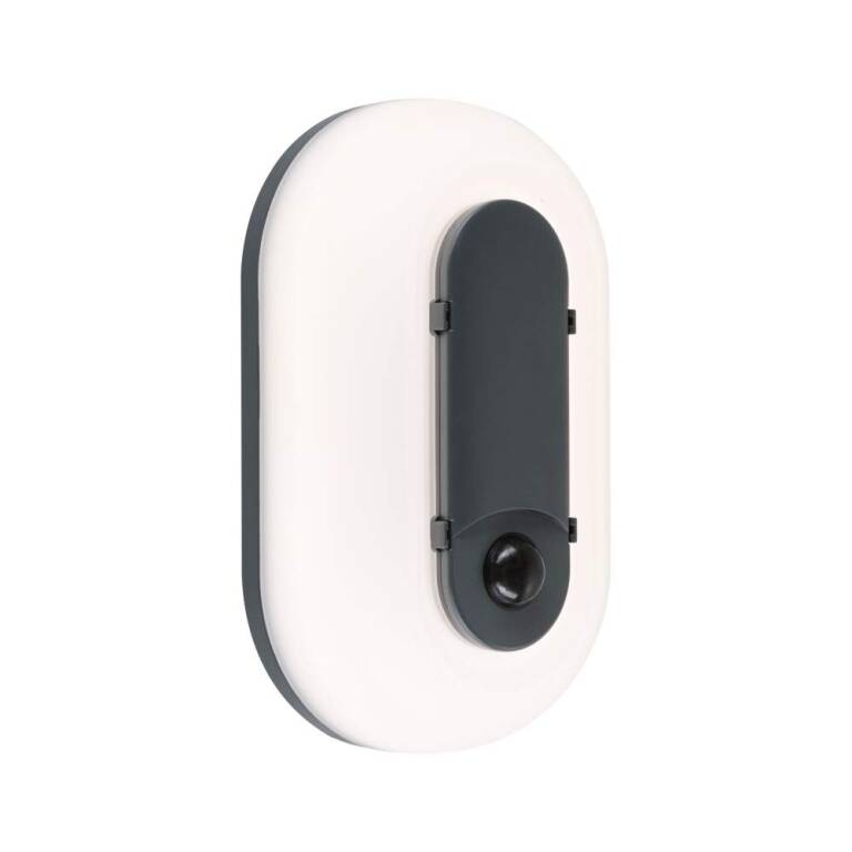 Paulmann LED Außenwandleuchte Elunor inkl. Bewegungsmelder IP65 länglich 122x212mm 2200 - 4000K 18,5W 1445lm 230V  Anthrazit, Weiß Polycarbonat