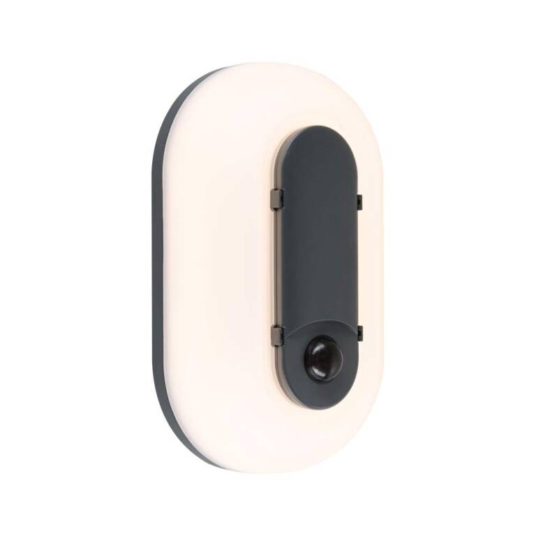 Paulmann LED Außenwandleuchte Elunor inkl. Bewegungsmelder IP65 länglich 122x212mm 2200 - 4000K 18,5W 1445lm 230V  Anthrazit, Weiß Polycarbonat