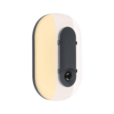 Paulmann LED Außenwandleuchte Elunor inkl. Bewegungsmelder IP65 länglich 122x212mm 2200 - 4000K 18,5W 1445lm 230V  Anthrazit, Weiß Polycarbonat