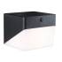 Hybrid LED Außenwandleuchte Lioren House 230V + Solar IP44 eckig 170x170mm 3000K 2,3W 230lm 230V Schwarz