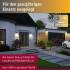 Hybrid LED Außenwandleuchte Lioren House 230V + Solar IP44 eckig 170x170mm 3000K 2,3W 230lm 230V Schwarz
