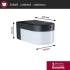 Hybrid LED Außenwandleuchte Calyne House 230V + Solar IP44 eckig 145x229mm 3000K 2,3W 230lm 230V Schwarz