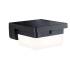 Hybrid LED Außenwandleuchte Isleen House 230V + Solar IP44 eckig 163x163mm 3000K 2,3W 230lm 230V Schwarz