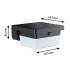 Hybrid LED Außenwandleuchte Isleen House 230V + Solar IP44 eckig 163x163mm 3000K 2,3W 230lm 230V Schwarz