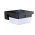Hybrid LED Außenwandleuchte Isleen House 230V + Solar IP44 eckig 163x163mm 3000K 2,3W 230lm 230V Schwarz