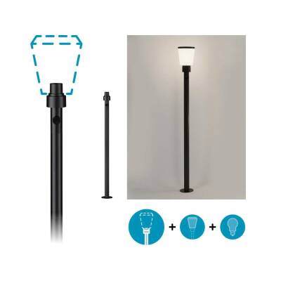 Paulmann ModuShine Poller Mittel IP44 1230mm länglich Anthrazit