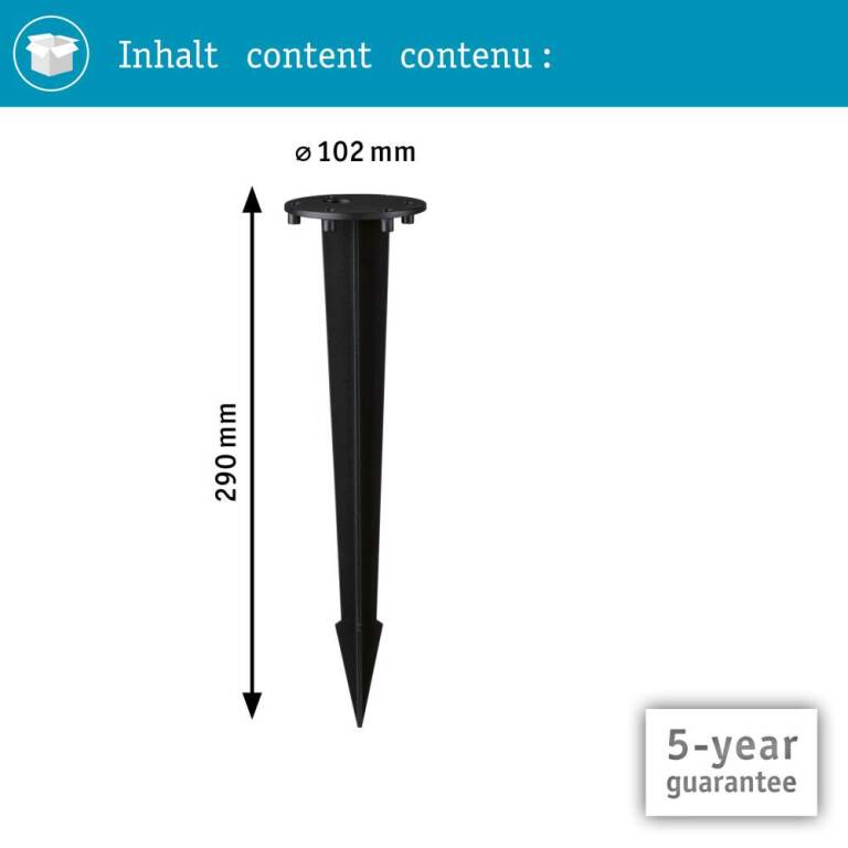 Paulmann ModuShine Poller Erdspieß IP44 290mm Anthrazit