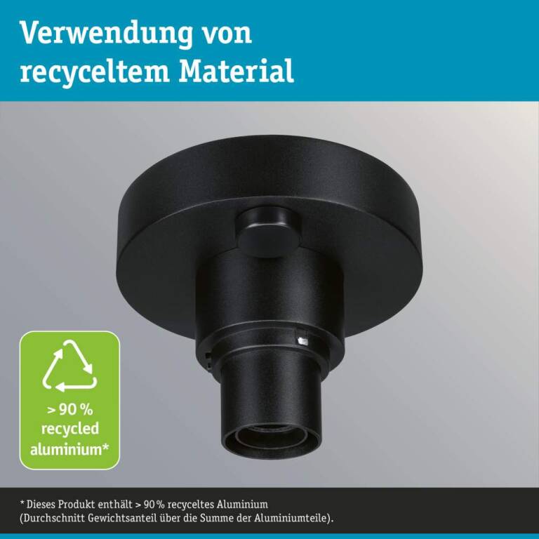 Paulmann ModuShine Deckenhalter IP44 rund Anthrazit