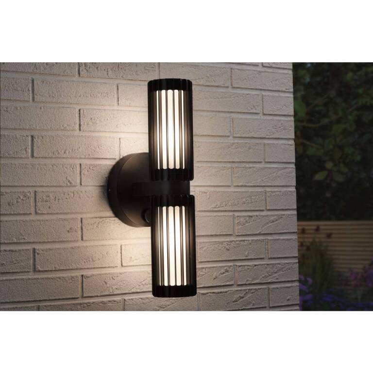 Paulmann ModuShine Wandhalter Zweifacher Lichtaustritt IP44 rund Anthrazit