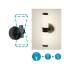 ModuShine Wandhalter Zweifacher Lichtaustritt IP44 rund Anthrazit