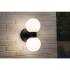 ModuShine Wandhalter Zweifacher Lichtaustritt IP44 rund Anthrazit
