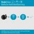 ModuShine Wandhalter Zweifacher Lichtaustritt IP44 rund Anthrazit