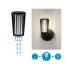 ModuShine Schirm Trivana IP44 zylindrisch Anthrazit