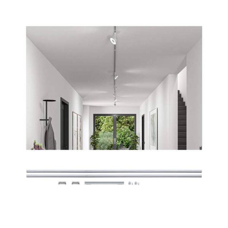 Paulmann URail Basisset Chrom matt Schienensystem Set