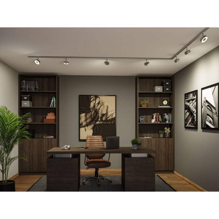 Paulmann URail Basisset Chrom matt Schienensystem Set