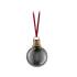 Batterieleuchte Weihnachtskugel Tannenbaum Braun, Gold 100mm 2200K