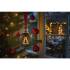Batterieleuchte Weihnachtskugel Tannenbaum Braun, Gold 100mm 2200K