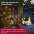 Batterieleuchte Weihnachtskugel Tannenbaum Braun, Gold 100mm 2200K