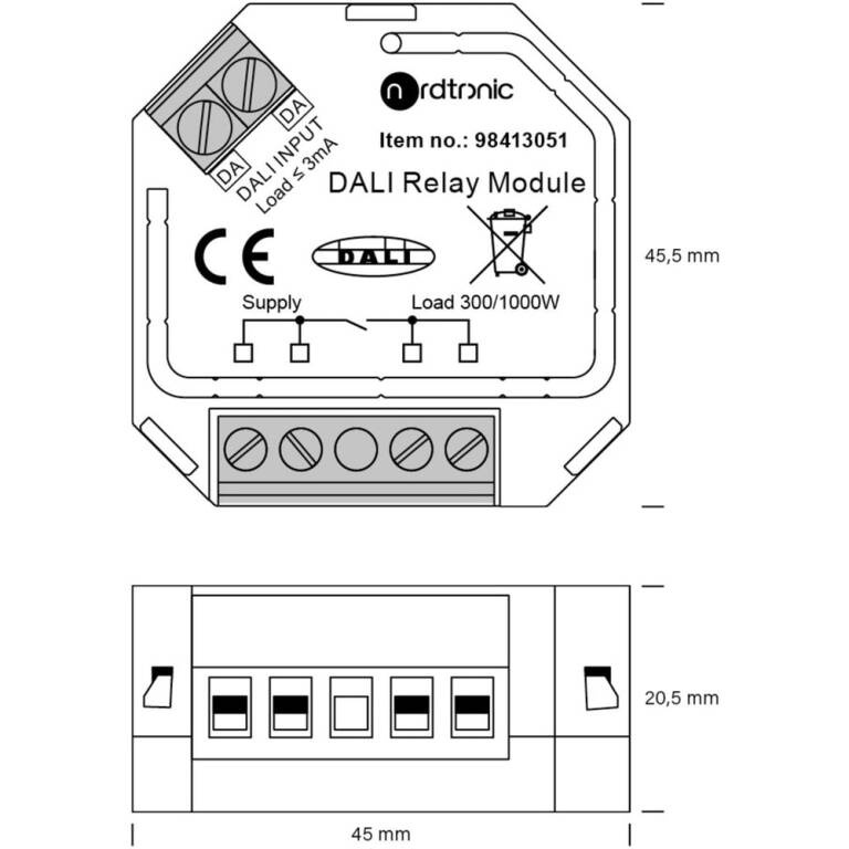 SLV BOX RELAY, DALI, blau