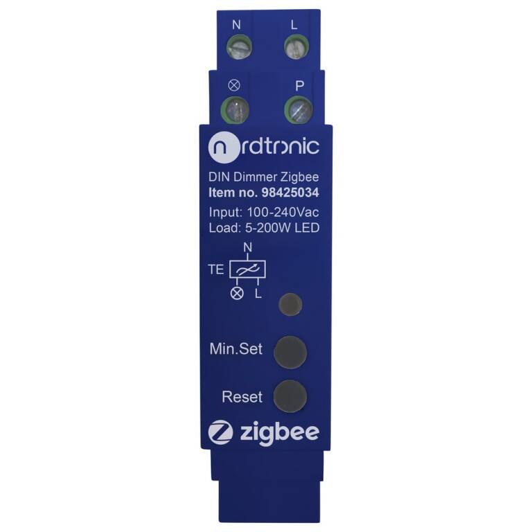 SLV DIN-DIMMER, ZIGBEE 3.0, blau