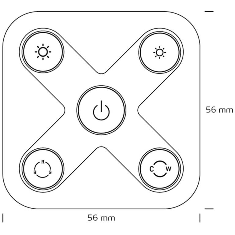 SLV SWITCH WIRELESS 5-TASTEN, ZIGBEE 3.0, weiß