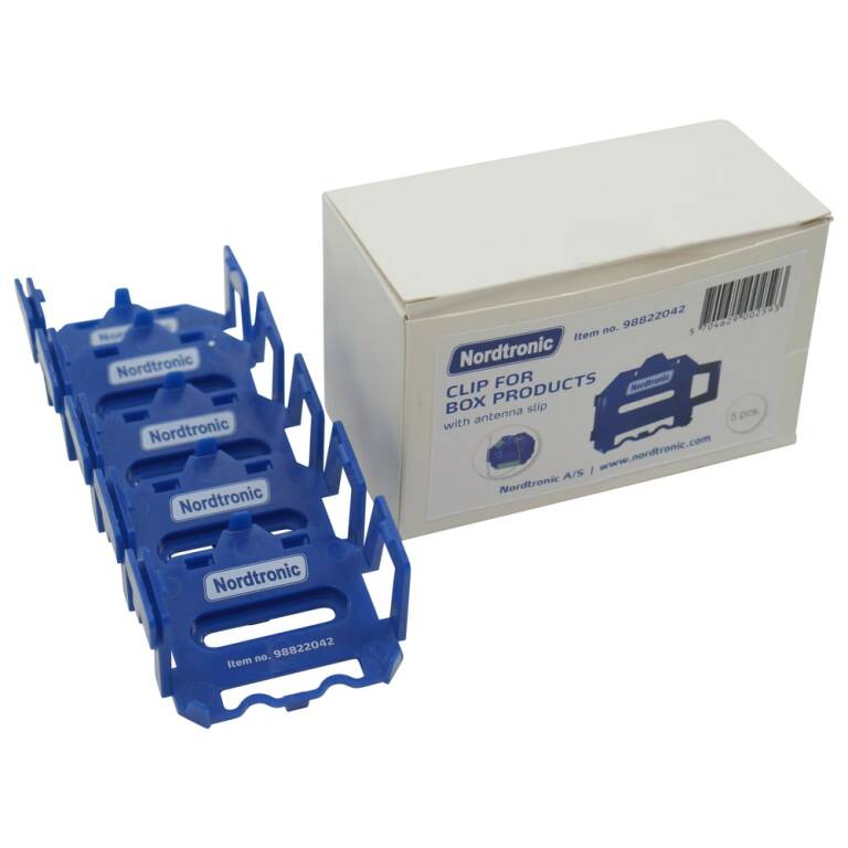 SLV DIN-CLIP Set, 5 Stück, blau