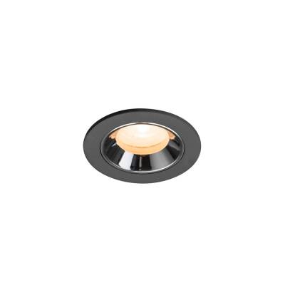 SLV NUMINOS® XS, Deckeneinbauleuchte schwarz/chrom 2700 K 20°