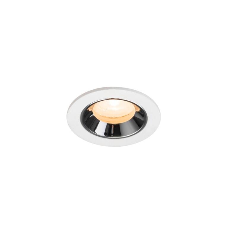 SLV NUMINOS® XS, Deckeneinbauleuchte weiß/chrom 2700 K 20°